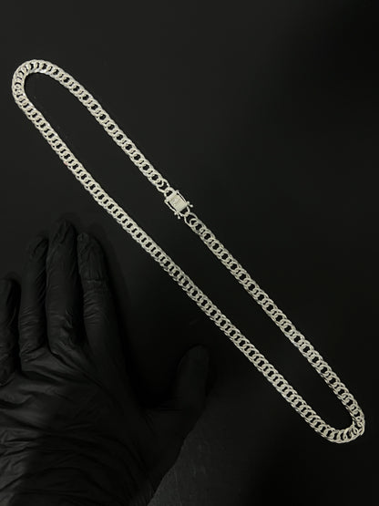 Corrente Eloduplo - 10MM/70CM Prata Mista