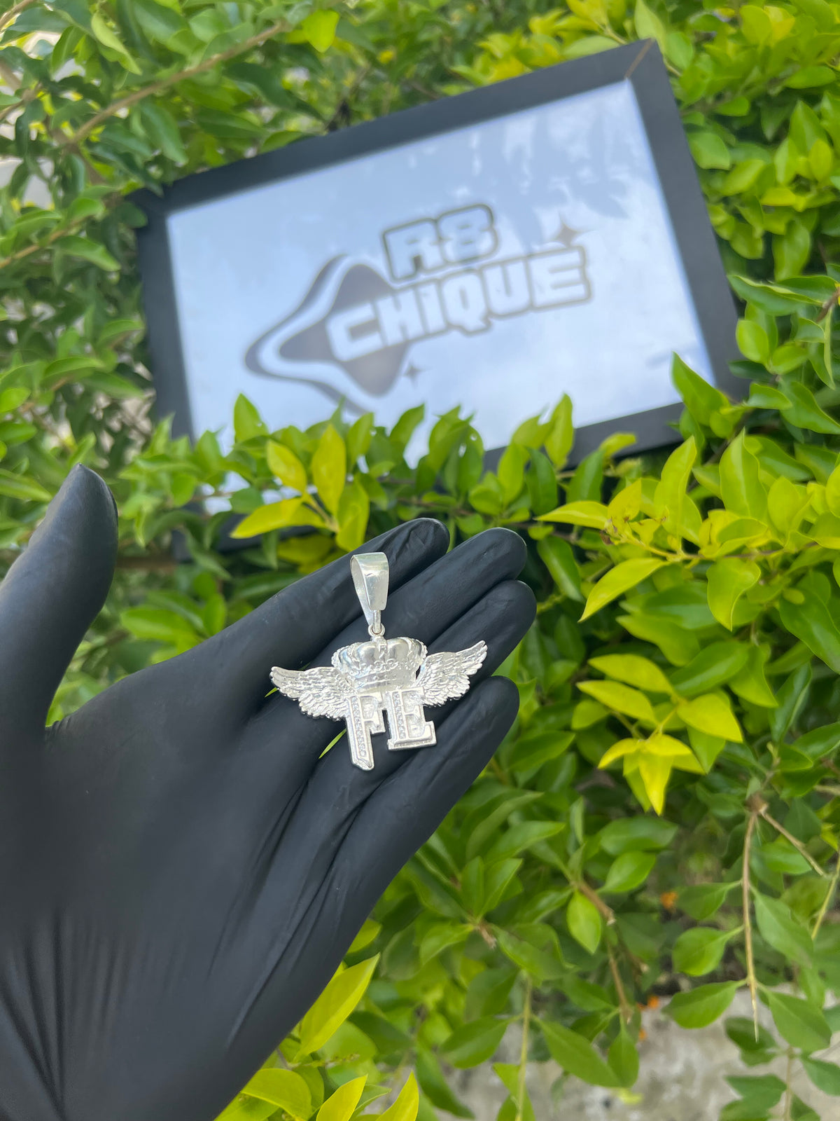 Pingente - Fé | Prata Mista