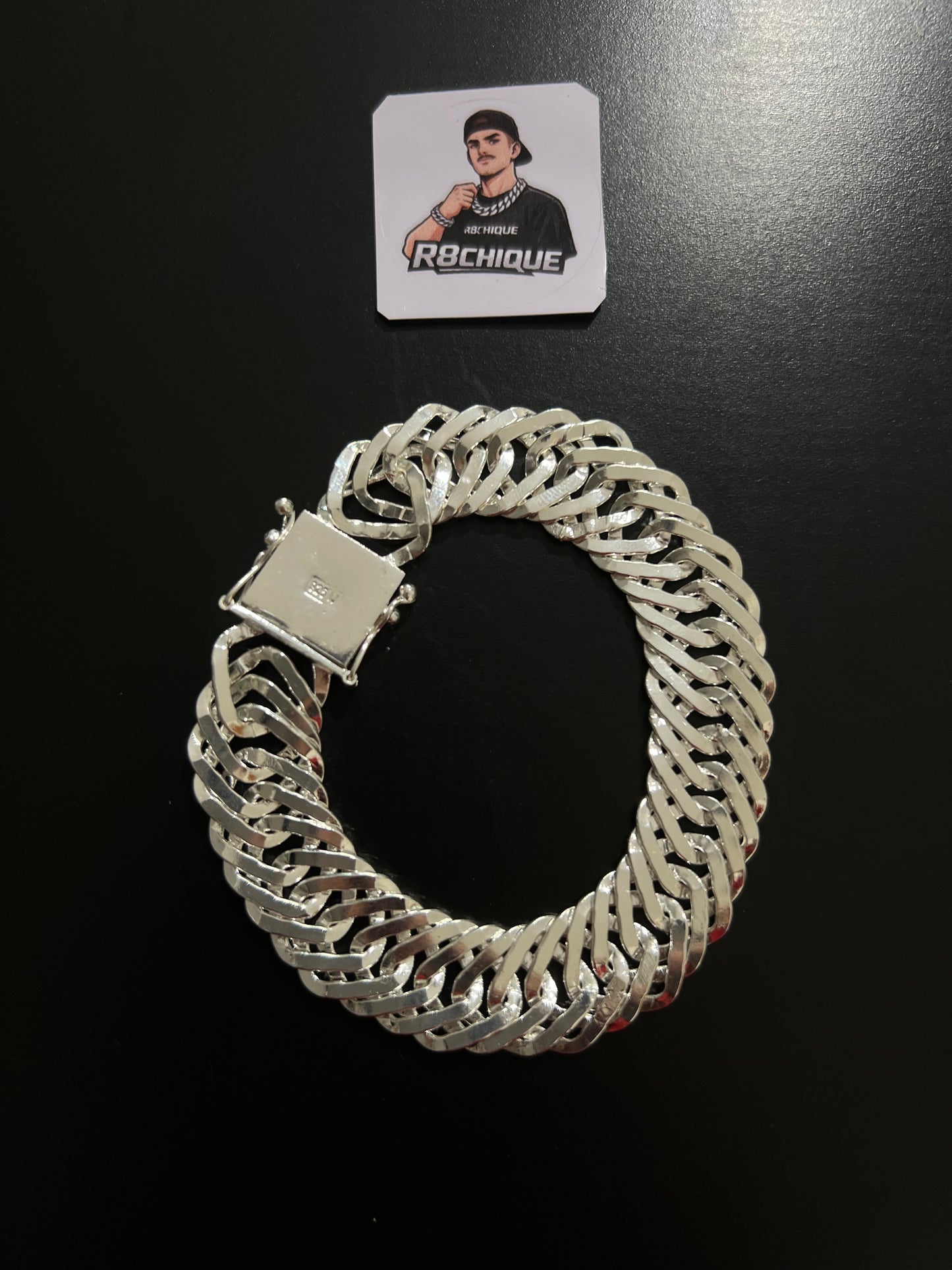 Pulseira Elotriplo - 17MM Prata Mista