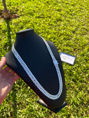 Corrente Prata Mista EloDuplo - 15MM/70CM (ITALIANA)