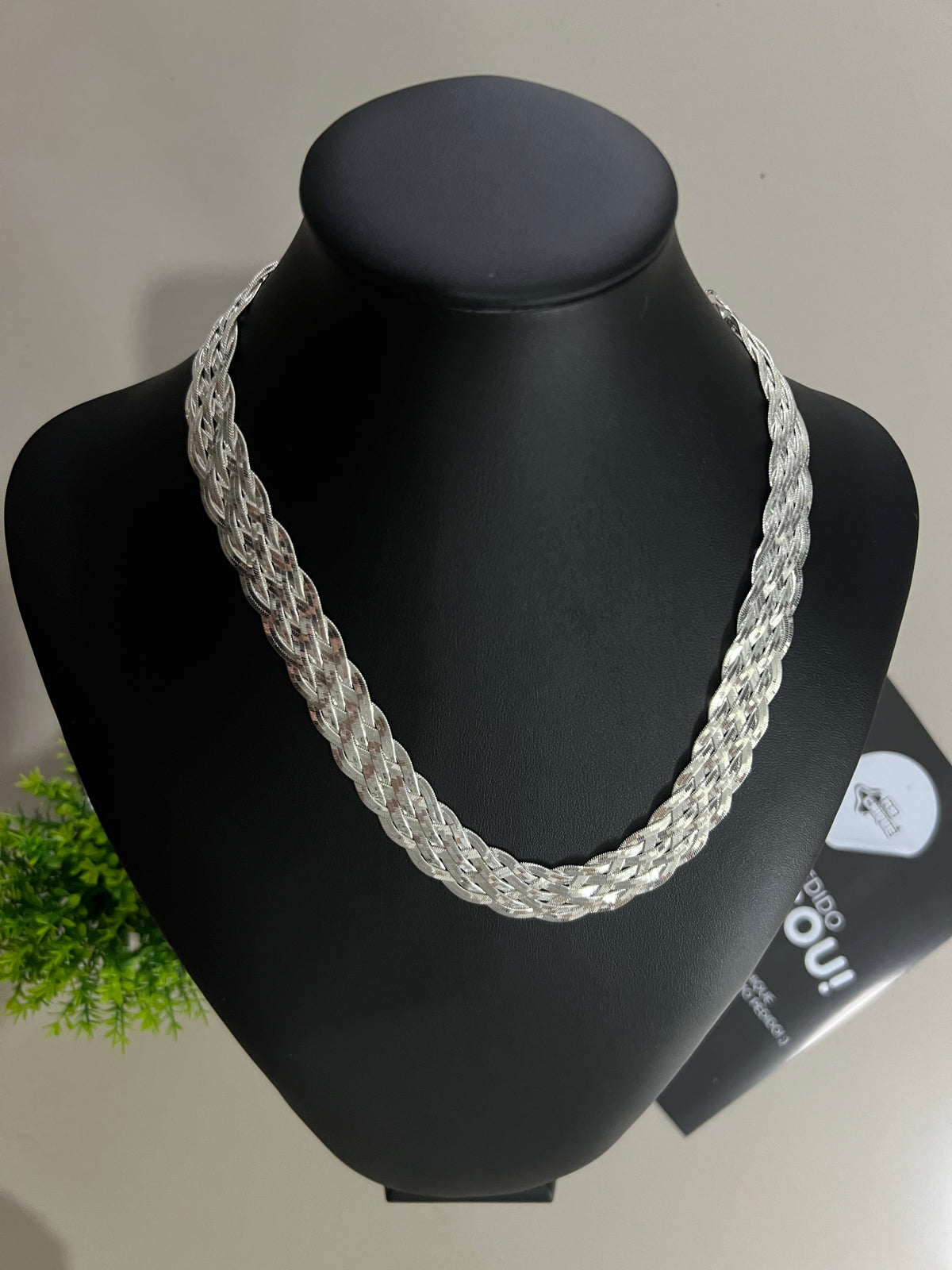 Corrente Feminina / 7 Fios - Foleada a Prata