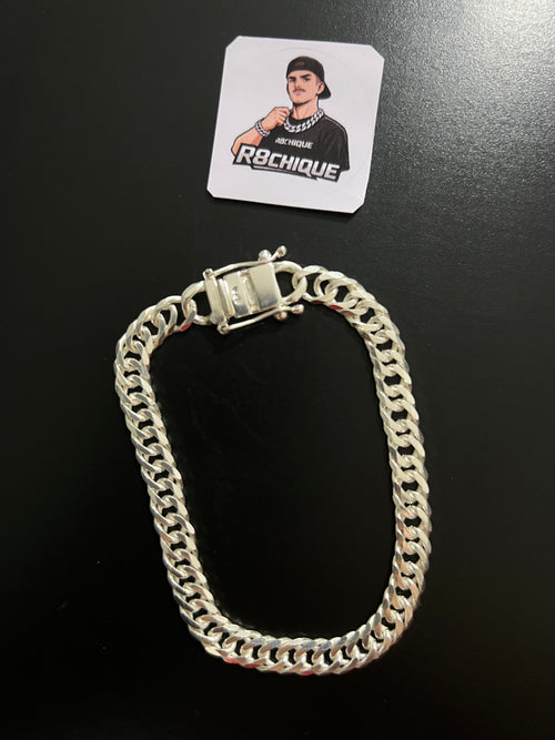 Pulseira Eloduplo - 8MM Prata Mista