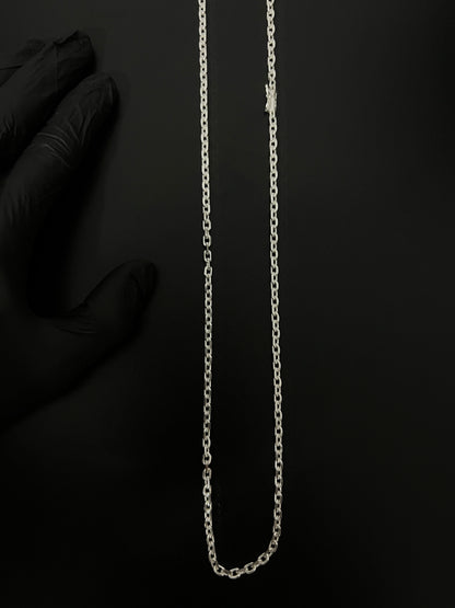 Corrente Cartie - 4MM/70CM Prata Mista