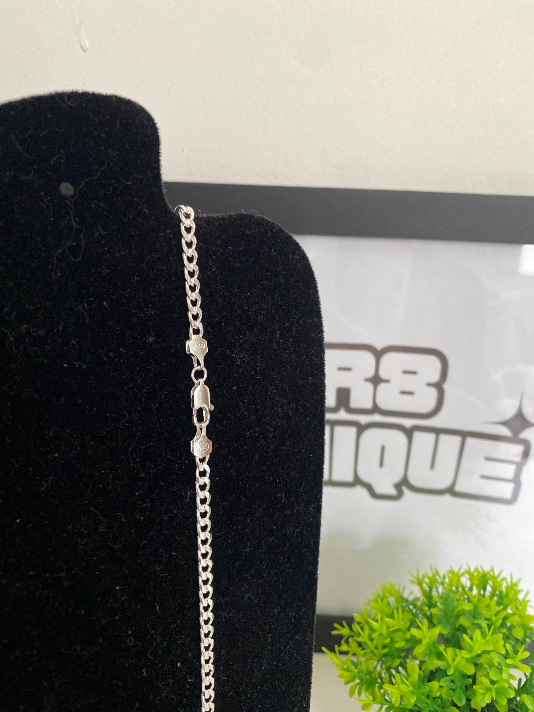 Corrente Prata 1x1 - 5MM / 70CM