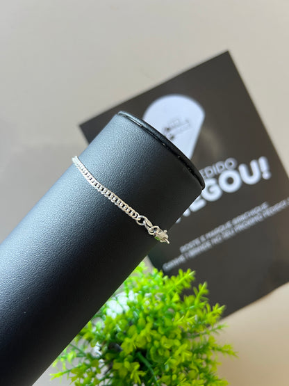 Pulseira Eloduplo - 2MM Prata Mista