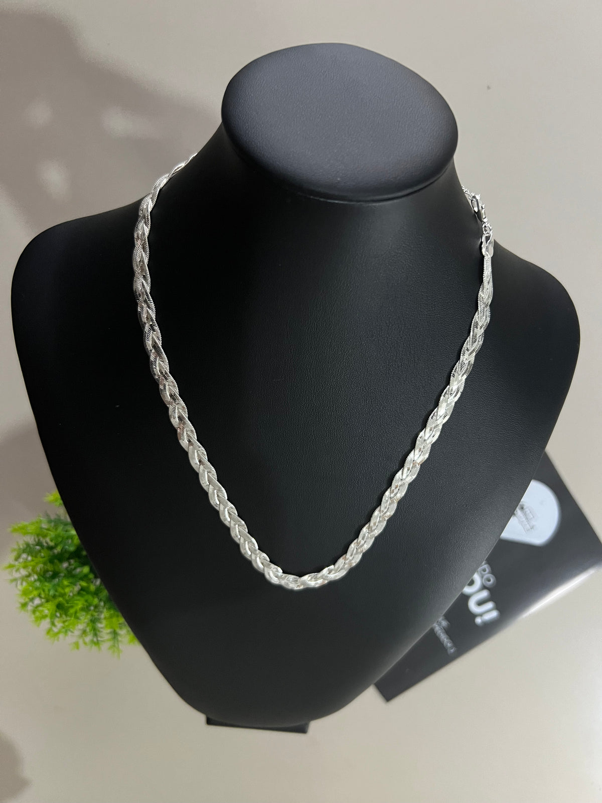 Corrente Feminina / 3 Fios - Foleada a Prata