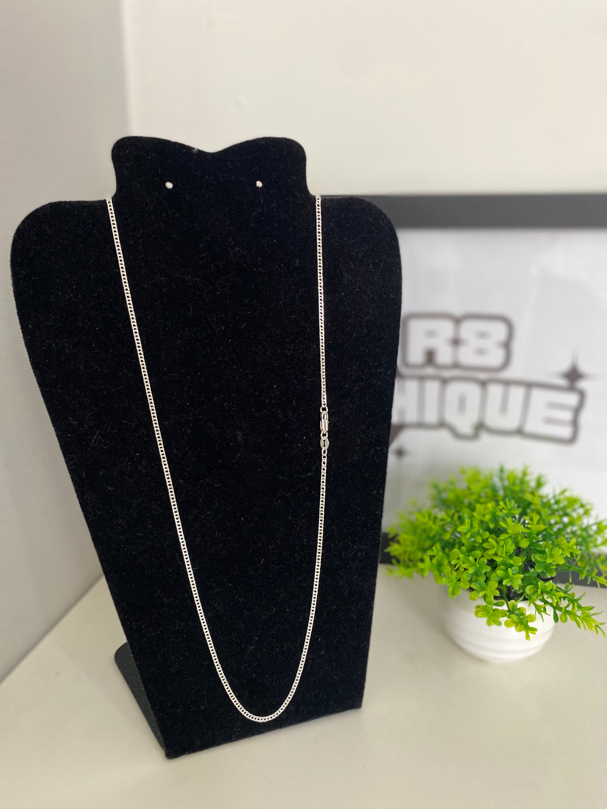 Corrente Prata elo duplo - 3MM / 70cm