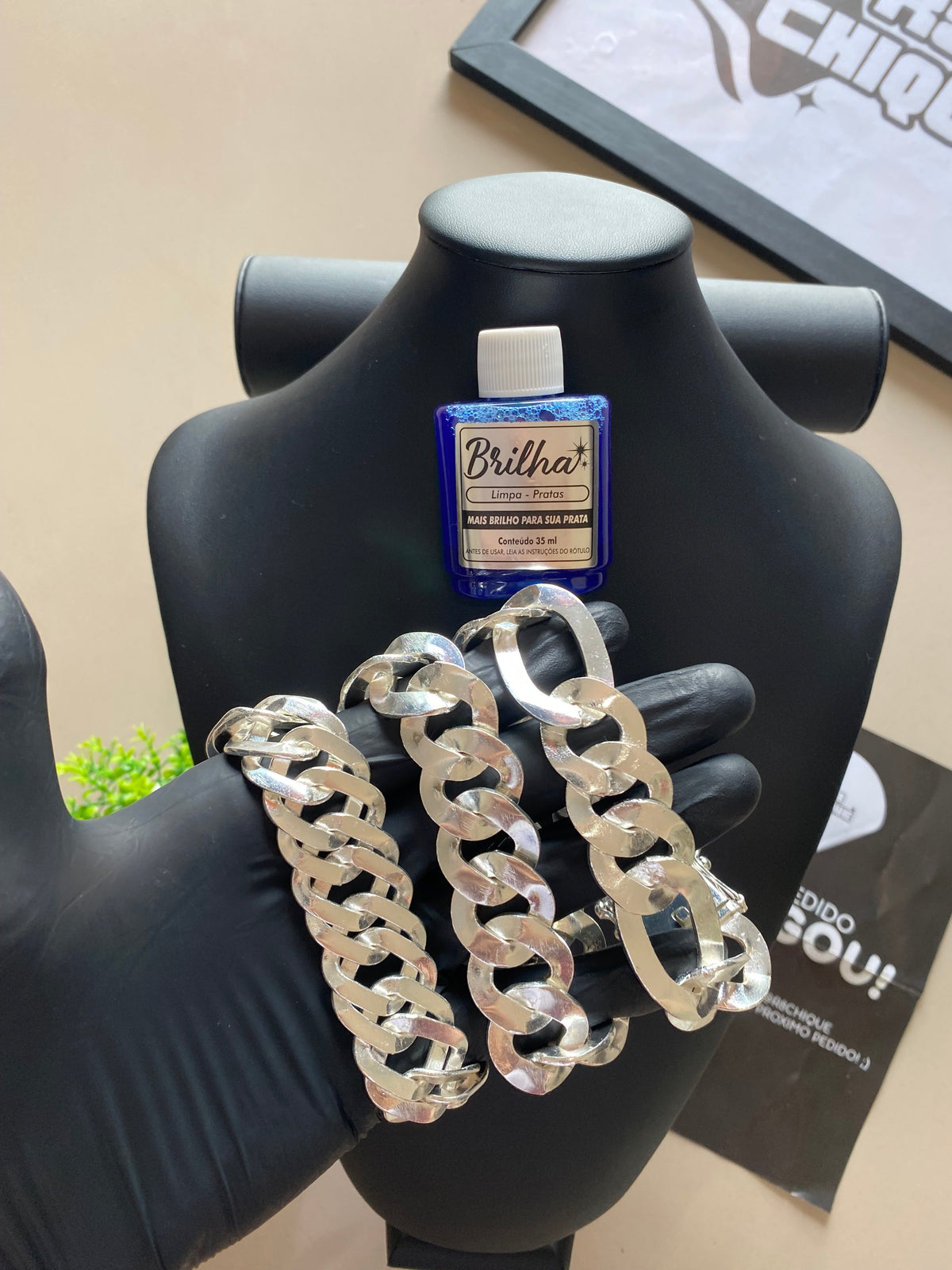 3 Pulseiras 30MM + Limpa Pratas (Brinde) - 1x1 / EloDuplo / 3x1 (Kit 125)