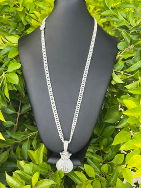 Corrente + Pingente - 8MM / EloDuplo (PODE ESCOLHER PINGENTE MANDA MENSAGEM)