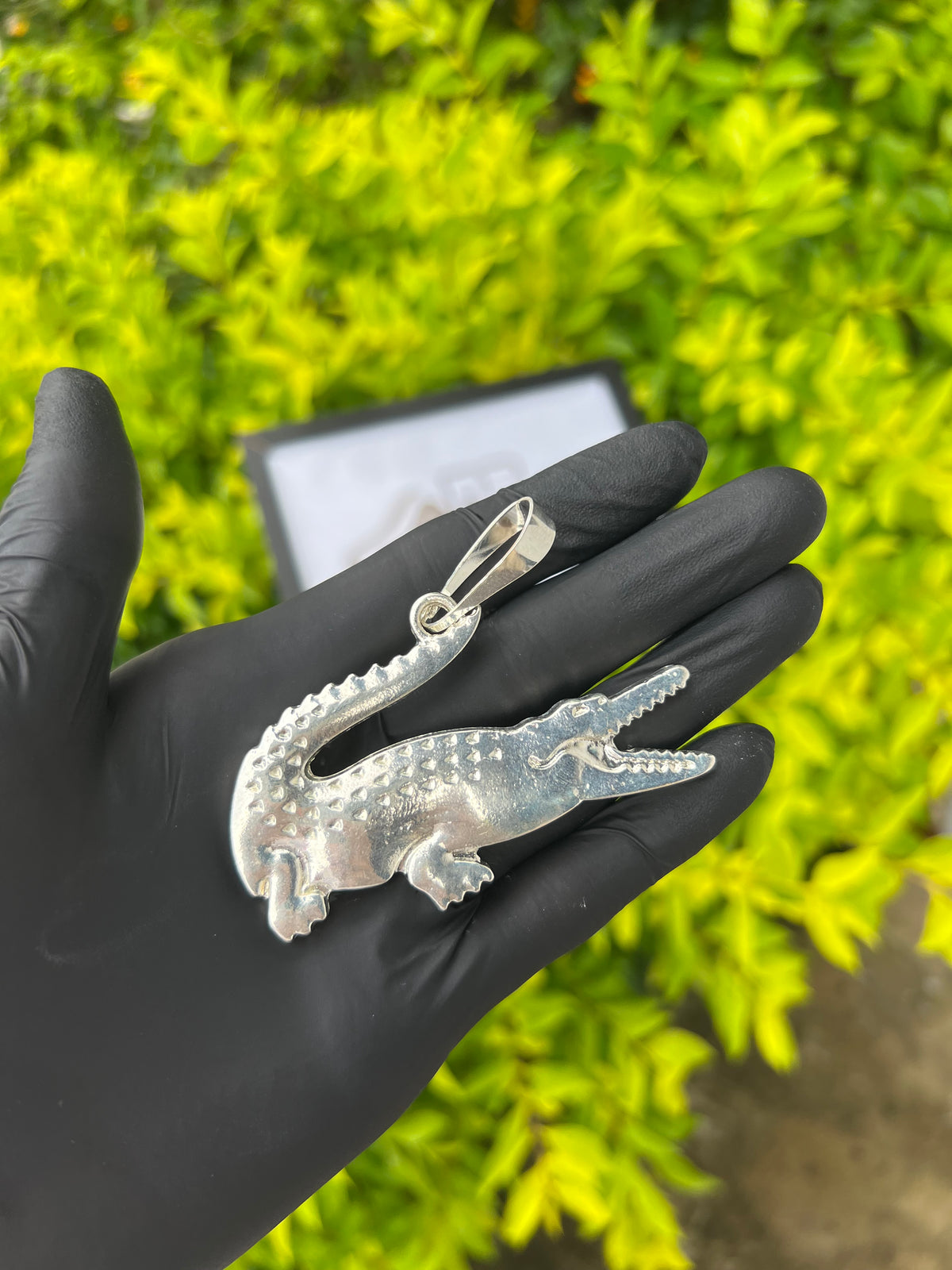 Pingente Lacoste | Prata Mista