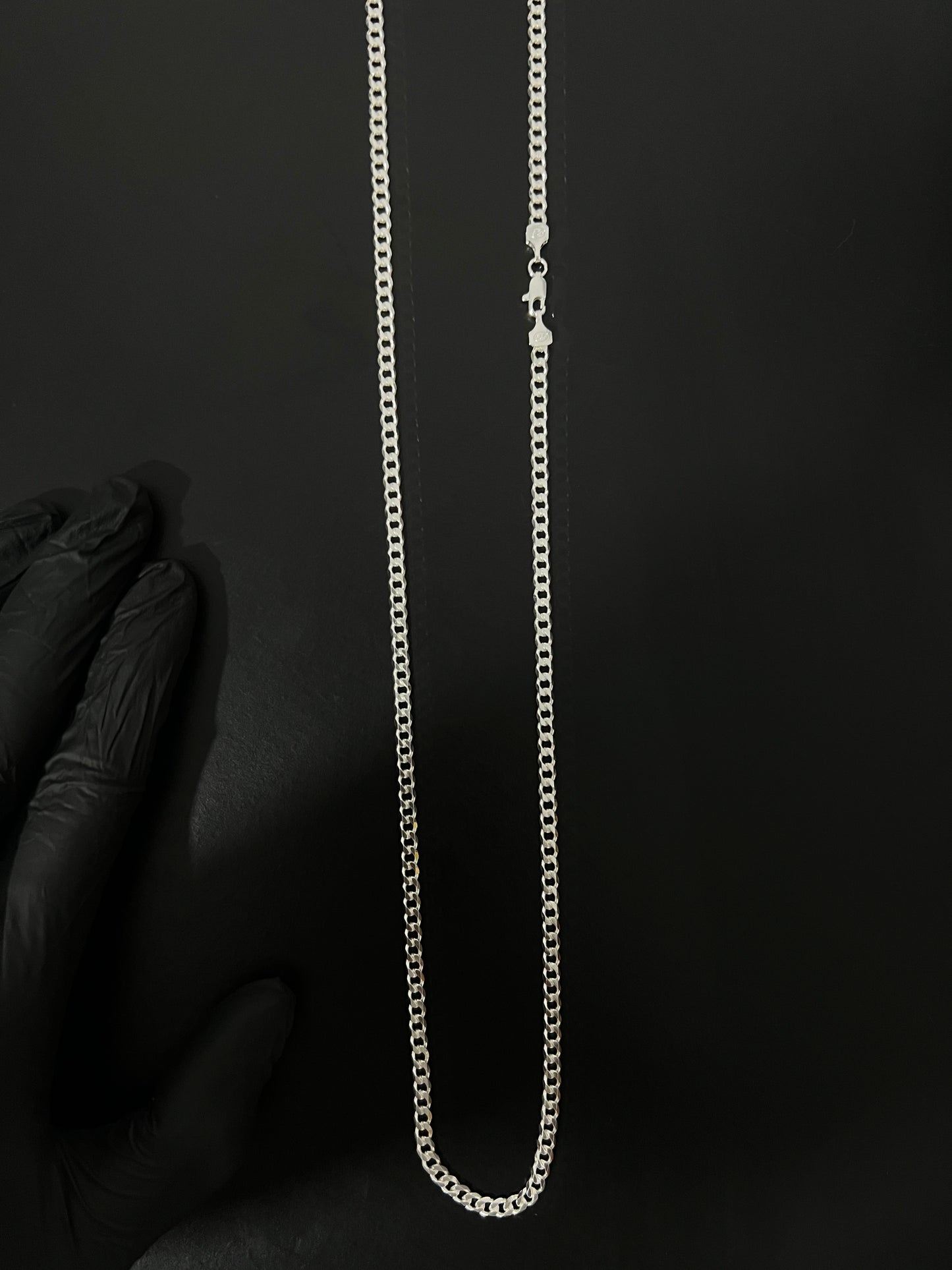 Corrente 1x1 - 4MM/70CM Prata Mista