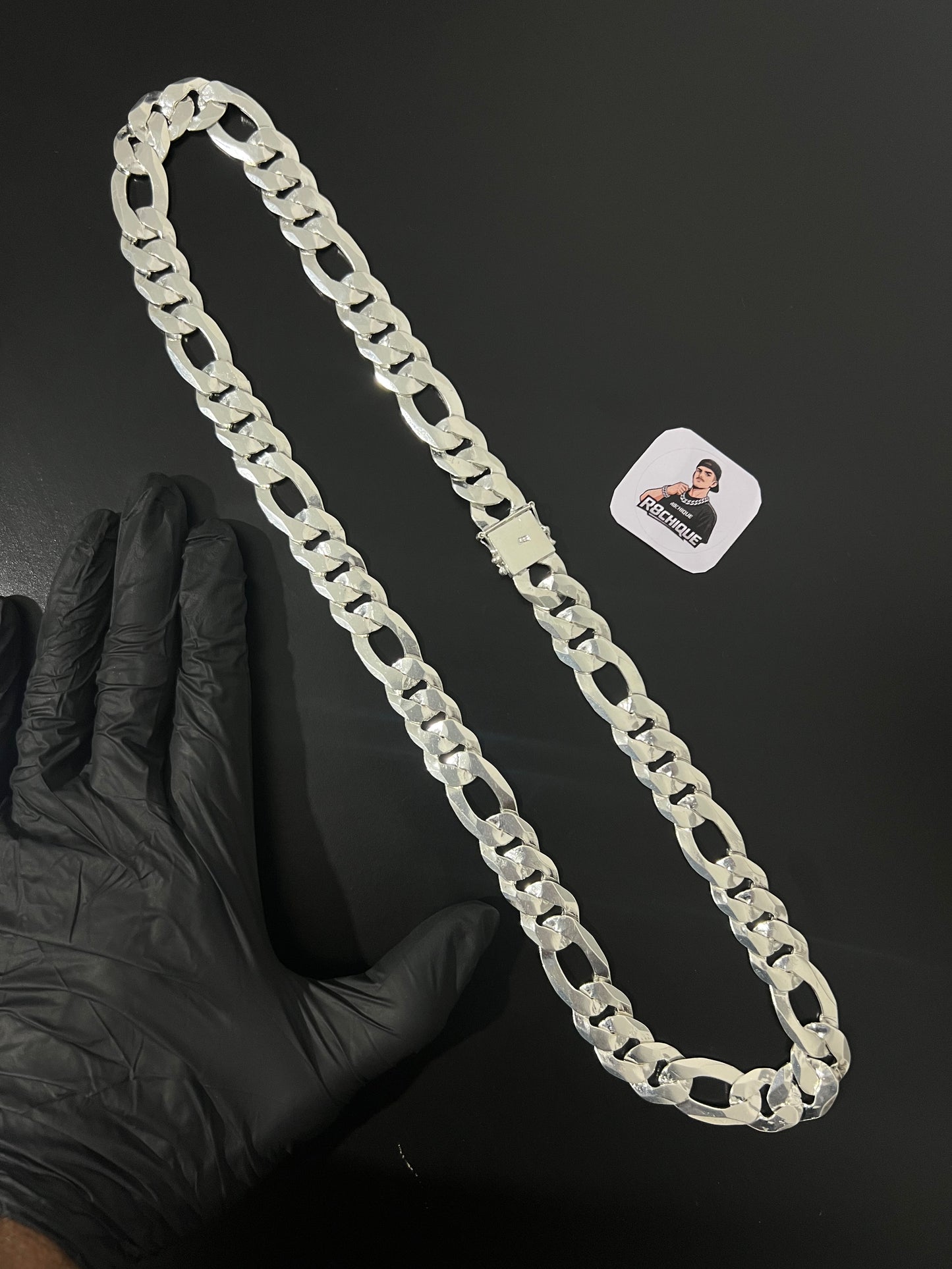 Corrente 3x1 Italiana- 18MM/70CM Prata Mista