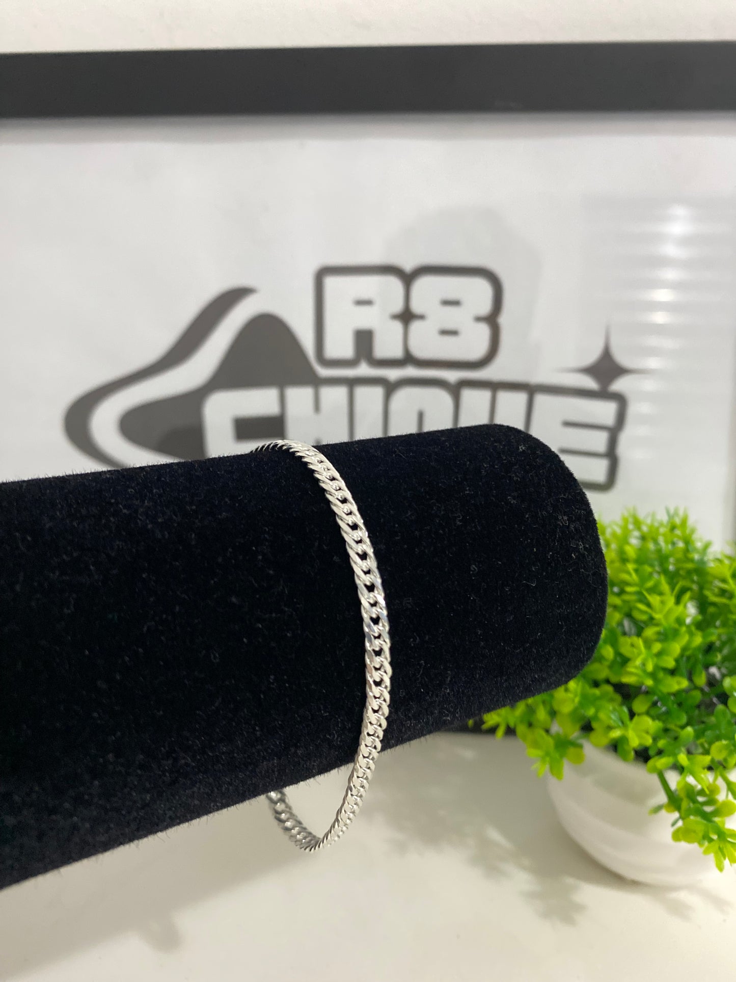 Pulseira Eloduplo - 4MM Prata Mista