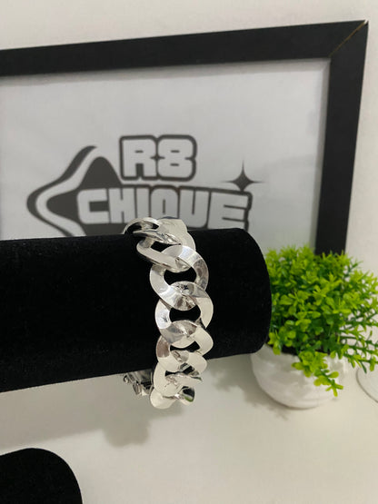 Pulseira Prata 1x1 - 25MM
