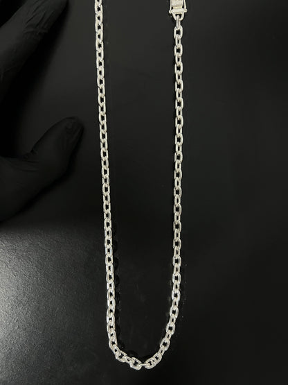 Corrente Cartie - 8MM/70CM Prata Mista