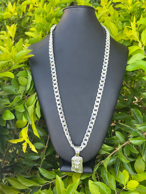 Corrente + Pingente - 12MM / 1x1 (PODE ESCOLHER PINGENTE MANDA MENSAGEM)