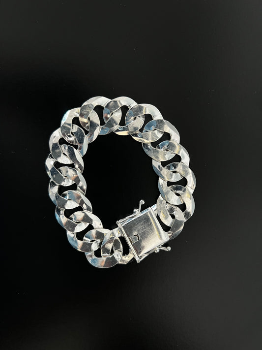 Pulseira 1x1 - 25MM Prata Mista