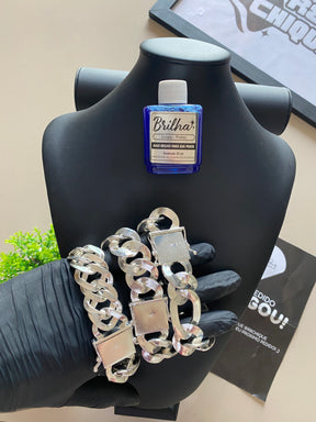 3 Pulseiras 30MM + Limpa Pratas (Brinde) - 1x1 / EloDuplo / 3x1 (Kit 125)