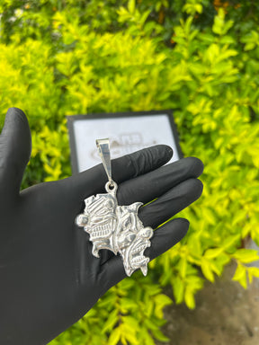 Pingente Chora Agora & Ri Depois | Prata Mista