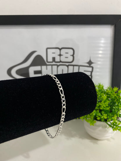 Pulseira 3x1 - 4MM Prata Mista