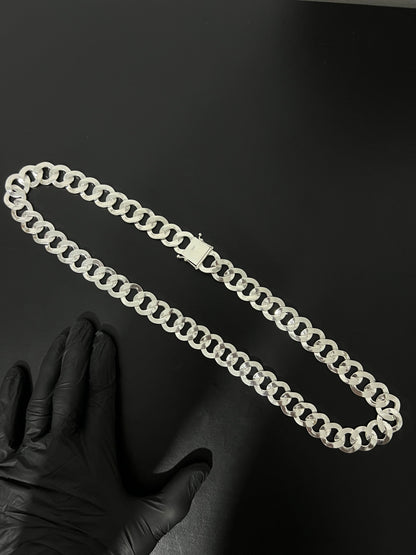 Corrente 1x1 - 20MM/70CM Prata Mista