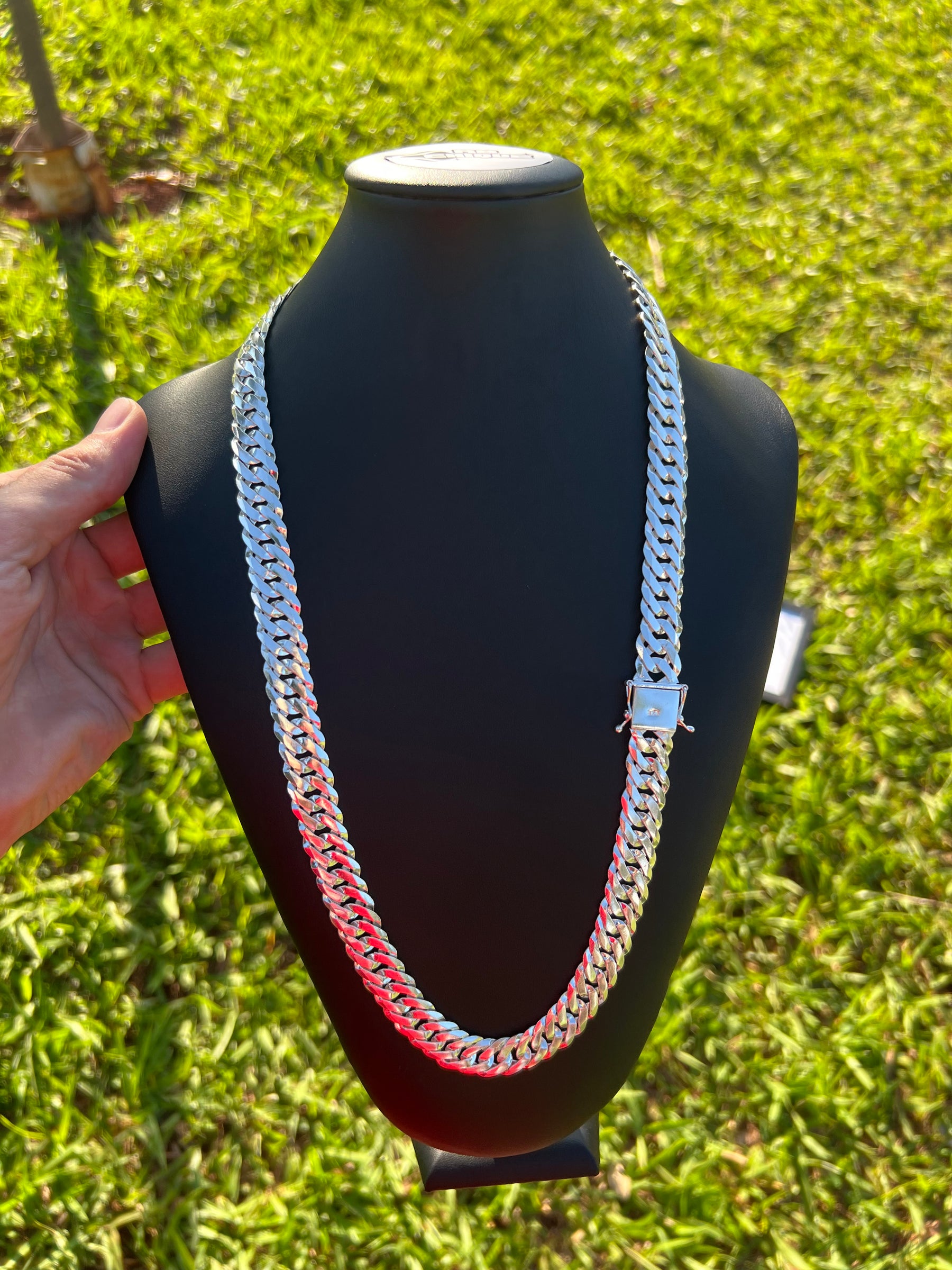 Corrente Prata Mista EloDuplo - 15MM/70CM (ITALIANA)