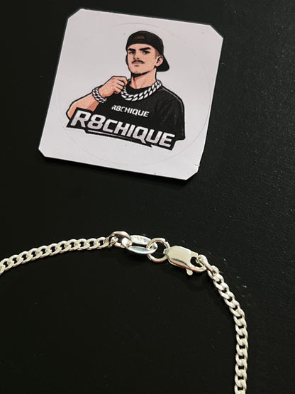 Pulseira 1x1 - 2MM Prata Mista