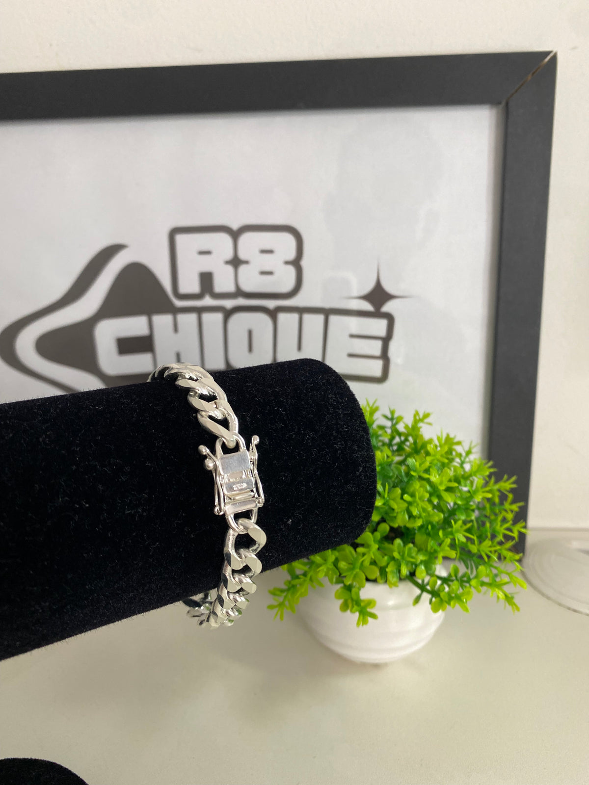 Pulseira Prata 1X1 - 12MM