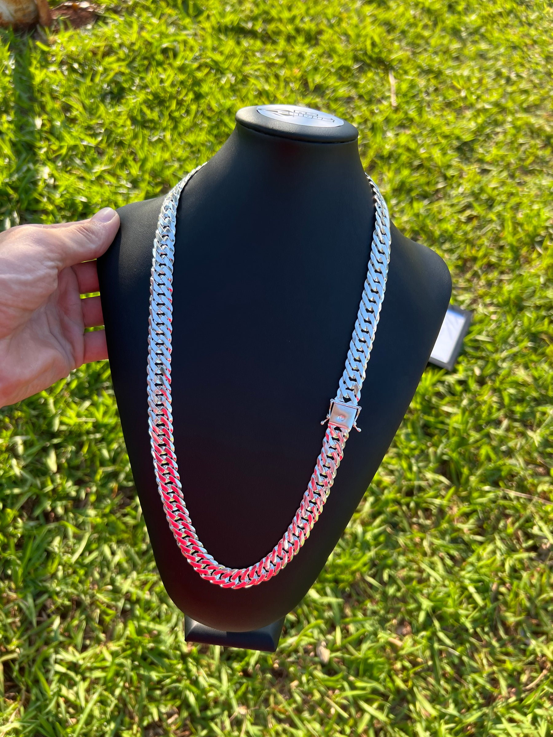 Corrente Prata Mista EloDuplo - 15MM/70CM (ITALIANA)