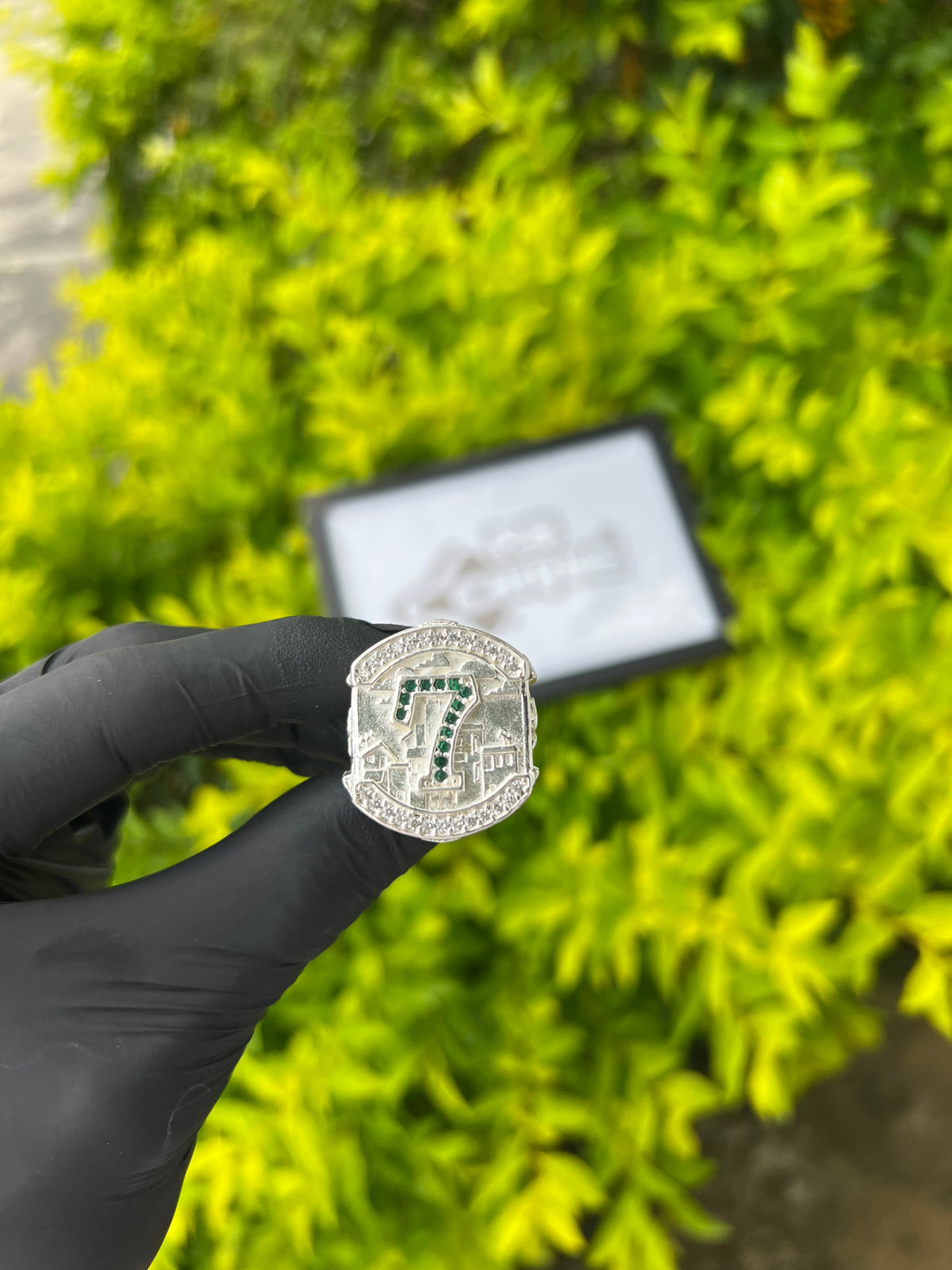 Dedeira 7 Cravejada - Prata Mista