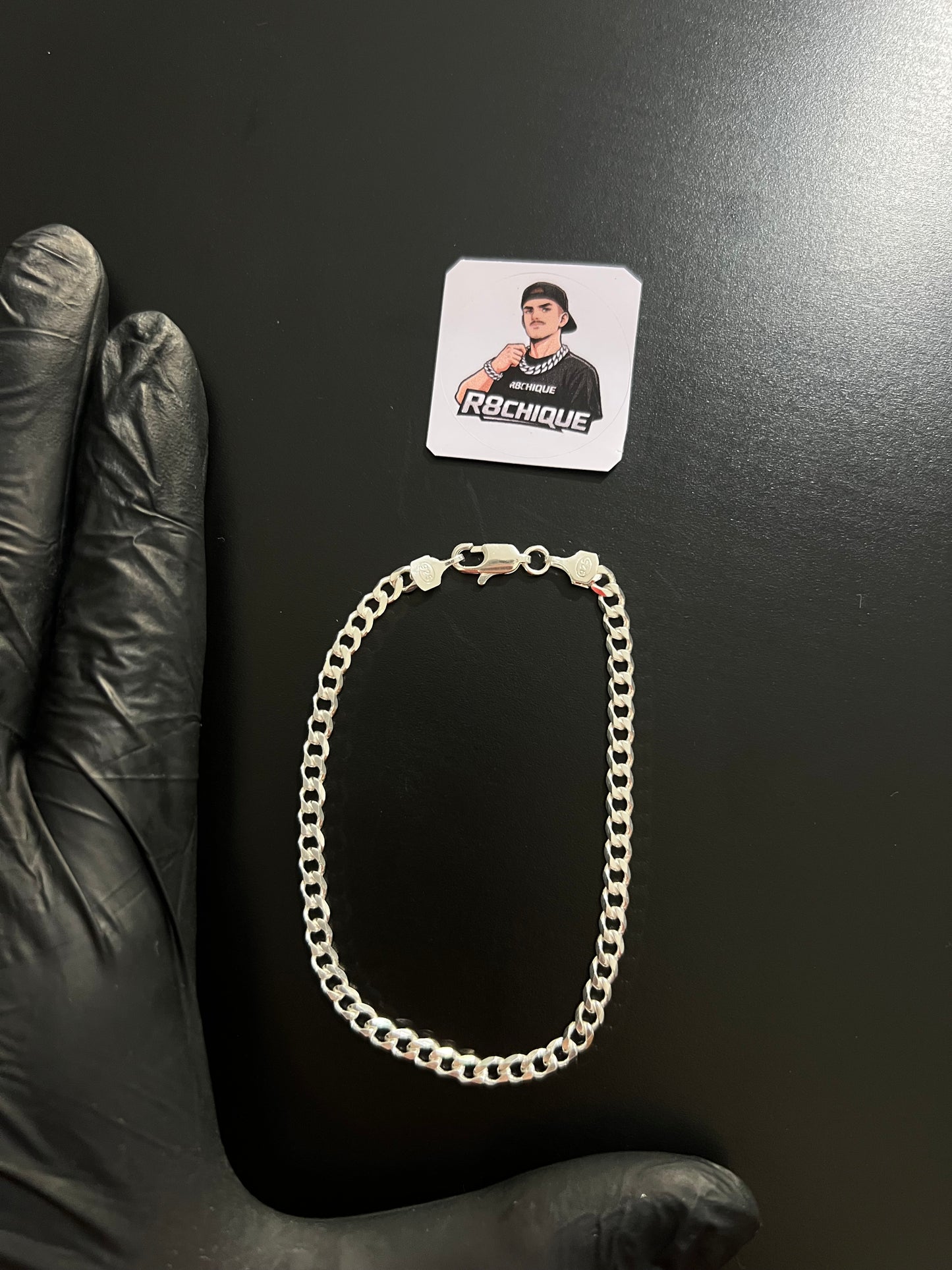 Pulseira 1x1 - 4MM Prata Mista