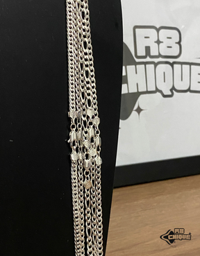 Kit Revenda | 5 Corrente de 5MM / 70CM - 3x1 e EloDuplo (Kit 26)